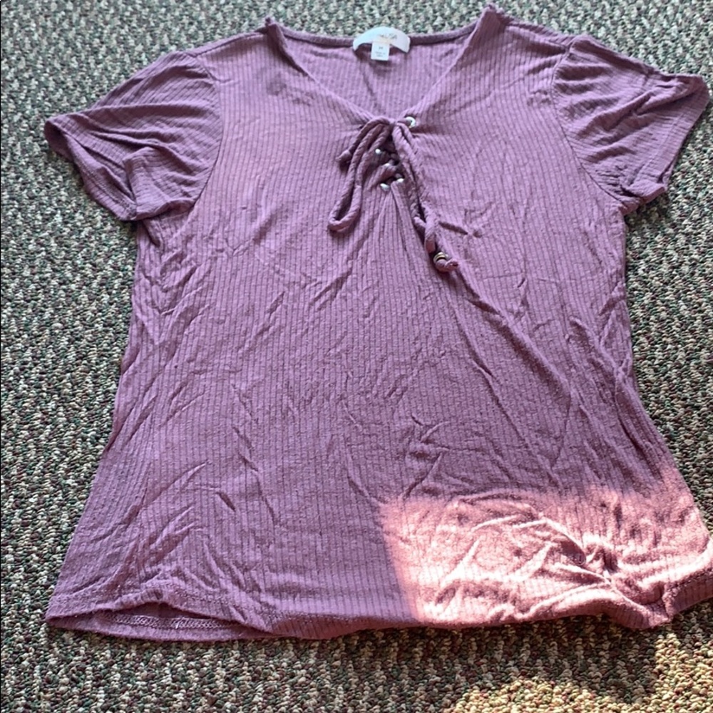 Purple tie top